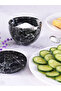 Black Zebra Marble Salt Jar with Lid & Spoon – Spice Holder for Kitchen - 7