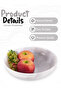 Marble Fruit Bowl 10" White – Handmade Serving Bowl for Kitchen, Farmhouse & Dining Table - 3