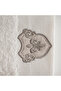 Ayliz Hand Face Towel 100% Organic Cotton Embroidered Cream 50x90 Cm - 6