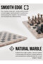 Marble Chess Set 10" Handmade – Oceanic & Black Game With Storage Box, Extra Queens, Gift Idea - 3