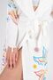 Bamboo Peshtemal and Dressing Gown Set - Printed Bathrobe