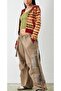 Voli Best Brown Color Fringed Cargo Pants - 2