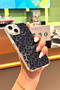 Iphone 13/14/15 case holographic black leopard pattern shock absorbing camera protected silicone - 4