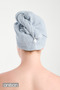 Towel Hair Cap Light Blue 100% Cotton Hair Drying, Blowing Dry, Shower Bath Head Towel - 3