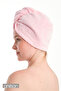 100% Cotton Powder Towel Cap Hair Drying Cap Head Towel Shower Bath Cap Wet Hair Drying Cap - 2