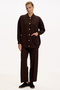 Bisiket Oversize Tirko Cardigan with Collar Pockets and Gold Buttons - 2