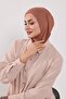 Ninja Bone Turban with Detachable Bow on the Back, S-5, Dark Brown - 6
