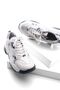 Women's High Sole Sneaker Lace-Up Sports Shoes Virez Silver