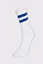 College Patterned Unisex Striped Tennis Socks