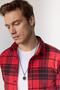 Men's Slim Fit Slim Fit Long Sleeve Checked Winter Lumberjack Shirt - 2