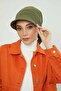 Bandana Bonnet with Visor,B-71,Khaki Green - 3