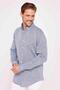 Men's Slim Fit, Narrow Cut , Long Sleeve , Linen Premium Series, Button-Down Collar, Sporty Navy Shirt