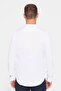 Men's Slim Fit, Slim Cut, Cotton, Easy-Iron, White, Judge Collar Shirt - 5