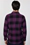 Men's Slim Fit Slim Fit Long Sleeve Checked Winter Lumberjack Shirt - 5