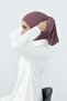 Combed Cotton Women's Ready-Made Bonnet with Hood and Concealer Feature, B-89P, Dusty Rose - 4