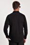 Slim Fit Long Sleeve Casual Denim Jeans Men's Black Shirt - 7