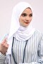 شال قطني ممشط عملي مطوي، PS-16 أبيض - 6