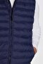 Men's Slim Fit Wind-Resistant Navy Blue Inflatable Vest with Pockets and Removable Hood - 3