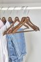 12 Pieces of Specially Designed Wooden-Looking Children's and Baby Clothes Hangers - 6