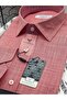 Classic Long Sleeve Pocketless Linen Collar Buttoned Bottom Men's Shirt with Gift Box Fs-003686 - Burgundy - 3