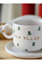 Happy Birthday Handmade Pine Tree Ceramic Mug 24K Gold Decorated 200ml - 3