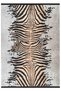 Modern Patterned Washable Non-Slip Base Chenille Gray Brown Living Room Carpet 8382 - 4