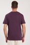 Unisex Relax Fit Relaxed Fit 100% Cotton Soft Textured Lightweight Thick Magenta Crew Neck T-Shirt - 7