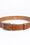 Men's 100% Genuine Leather 4 cm Sport Tan Color Belt - 2