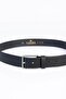 Men's 100% Genuine Leather 3.5 cm Classic Black Belt - 2