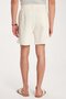 Men's Regular Relaxed Fit Beige Bermuda Shorts with Elastic Waistband and Drawcord Side Pockets - 6