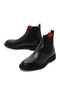 Men's Black Leather Casual Chelsea Boots 24Wfd 620518 - 3