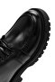 Black Leather Women's Boots - Lace up and Zipper 24WFD 185518 - 8