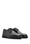 Men's Black Lace-Up Leather Casual Shoes 24Wfd602818 - 3