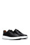 Black Leather Men's Sneakers - Lace-up, Model 24WFD 610618 - 3