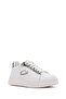 Women's White New Era Lace-Up Leather Sneaker G03G 100017 - 6