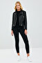 Latoya Women's Black Slim-Fit Biker Leather Jacket 23Sgd5059Ve - 7