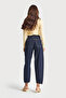 Women's Indigo Color 7w5-50 Carrot Fit Relaxed Fit Inseam 67 cm 100% Cotton Denim Jeans - 6