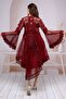 Dowry Laced Dressing Gown Set Short Model - 3
