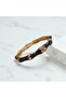 Black Enamel Bamboo Form Bracelet – 316L Stainless Steel - 3