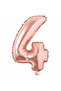 4 Year Old Rosegold Birthday Set Transparent Bobo - 2