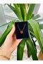 Burgundy Clover Stainless Steel Women's Necklace