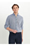 Six-Star Classics Comfort Fit Button Collar Navy Blue Men's Shirt Ace020252163_Lac