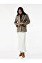 Viscose Midi Length Flared Satin Skirt - 3