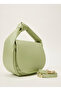 Large Handbag with Plain Skin Drawstring Handle - 2