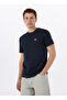 Eqyzt07711 Basic Ss Tee Young Men Navy Blue Crew Neck Regular Fit Men's T-Shirt