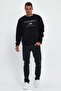 Süperlife Men's Crew Neck Comfortable Fit Fleece Inside 3 Thread American Printed Sweatshirt Spr24Sw26