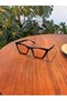 Cleopatra Black Framed Salmon Glass Cat Eye Slanted Black Sunglasses 55- 20-143 - 7