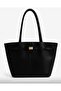 Gold Detailed Shoulder and Tote Bag - 2