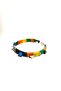 Miyavko Multicolor Silver Plated Cat Heart and Glass Evil Eye Beads Detailed Cat Necklace - 8