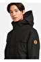 Benton Waterproof Shell Jacket Black Stand Collar Regular Plain Men's Raincoat - 2